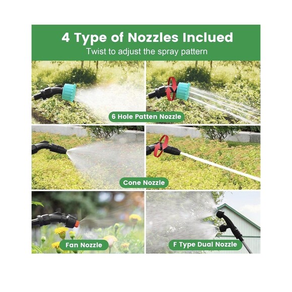 VAXMAY 2 Gallon Battery Powered Electric Sprayer with Adjustable Speed & Nozzles - Picture 11 of 16